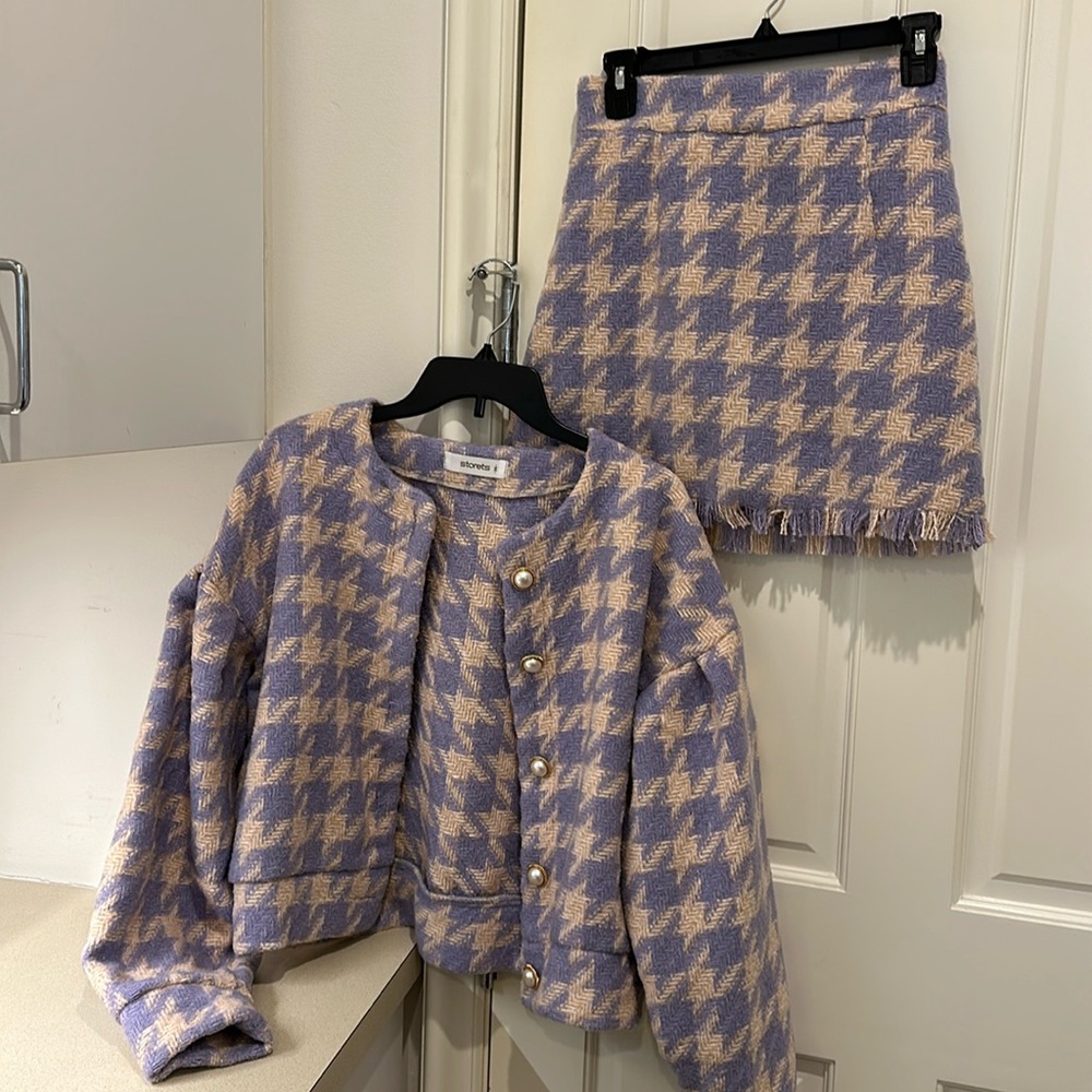 Wool skirt set